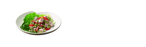 le sueur ham pea salad plated