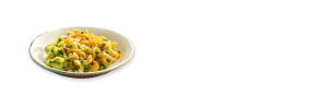 mac and cheese plated